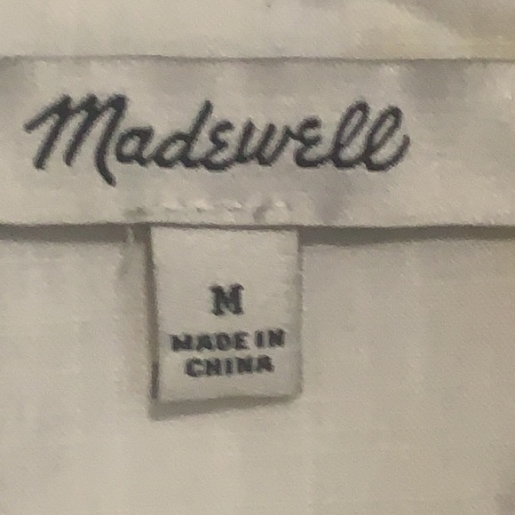 Madewell woman’s print button down blouse with cheetahs cotton size medium M - Picture 7 of 11